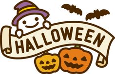 an image of halloween banner with pumpkins