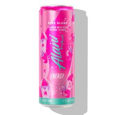 pink crush energy drink on a white background