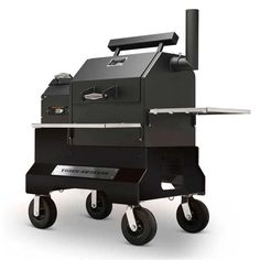 Yoder Smokers YS480s Pellet Grill on Competition Black Cart Outdoor Rug Porch, Bbq Grill Island, Outdoor Beverage Center, Pellet Grill Accessories, Smoker Pellets, Drum Smoker, Outdoor Fridge, Ceramic Grill, Rotisserie Grill