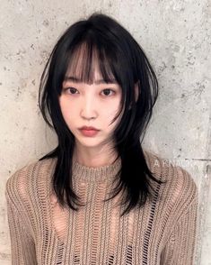 Asian Haircut Inspiration, Layered Hair Asian, Short Hair Asian, Japanese Haircut, Asian Bangs, Japanese Short Hair, Sundress Vintage, Hair Asian