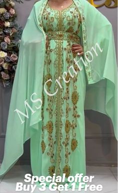 Benvenuti a Ms Creation  Collezione di abiti da sposa caftano marocchino Abito Abaya fatto a mano da donna Dubai Fancy L'abito da sposa viene fornito con un foulard incluso nel vestito Handmade Abaya, Kaftan Wedding, Blue Dart, Wedding Clothing, Abaya Dress