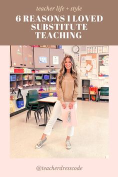 teacher dress code explaining the benefits of substitute teaching. Fun Substitute Teacher Games, Permanent Substitute Teacher, Casual Substitute Outfits, Substitute Teacher Middle School, How To Be A Substitute Teacher, Classroom Management For Substitute Teachers