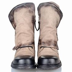 Winter Horse Riding, Shoes Boots Combat, Horse Riding Boots, Winter Horse, Punk Shoes, Boots Vintage, Ankle Shoes, Brown Ankle Boots, Round Toe Heels