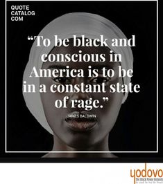 a woman wearing a white turban with the quote to be black and conscious in america is to be in a constant state of rage