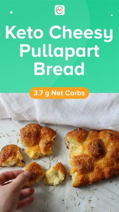 Keto Diet App, Gooey Cheese, Keto Meals, Recipe Steps, Keto Bread, Dough Balls, Low Carb Keto Recipes, Whole Milk