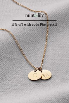 Accessorize any outfit with our Initial Pendant Necklaces that can be personalized to be even more special. Customize the lettering and choose from different finishes for the perfect accessory for girls and women. Lily Necklace, Initial Disc Necklace, Necklace For Girls, Jewelry Materials, Gifts For My Girlfriend, Initial Pendant Necklace, Disc Necklace, Gifts For Your Mom, Girls Necklaces