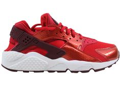 Buy and sell authentic Nike shoes on StockX including the Nike Air Huarache Run University Red/Night Maroon-White (W) and thousands of other sneakers with price data and release dates. Air Max Day, Huarache Run, Shoes Sneakers Nike, White Shoes Women, Nike Air Huarache, Air Huarache, Hot Sneakers, Pretty Shoes, Nike Huarache