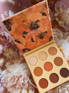 Orange Eyeshadow Palette, Colourpop Eyeshadow Palette, New Eyeshadow Palettes, Makeup Eyeshadow Palette, Makeup Is Life