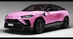 a pink lamb suv is shown in this image