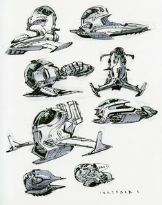 some drawings of different types of vehicles