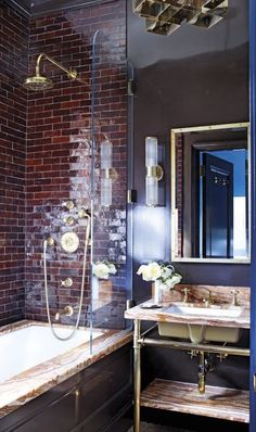 an image of a bathroom that is featured in the magazine's home decor guide