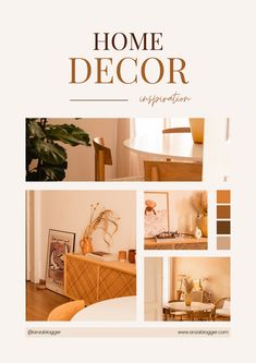 the front cover of a home decor magazine, with photos of furniture and accessories on display