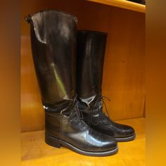 Intapol Motorcycle Police Boots From A Smoke Free Home Restored - New Rubber Soles Added Police Boots, Motorcycle Boots, Men's Shoes, Shoe Boots, Size 10, Boots, Black, Color