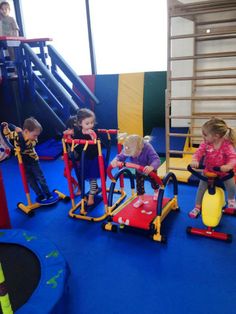 children playing in the indoor play area