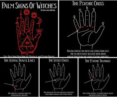 the palm signs of witches and how to use them