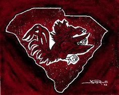 LOVE MY COCKS! Usc Logo, Mason Dixon Line, Carolina Football, Carolina Girl