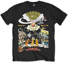 Top Rated Green Day Dookie 1994 Tour T-Shirt - OFFICIAL, Mens Shirts Green Day T Shirt, Oversized Tshirt Outfit, Estilo Vans, Green Day Band, Neo Grunge, Tokyo Street Fashion, Band Shirts, Soft Grunge, Grunge Style