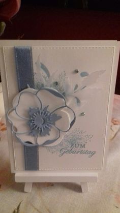 a close up of a card on a table