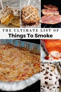 Smoked recipes Easy Smoker Recipes, Bbq Smoker Recipes, Try Everything