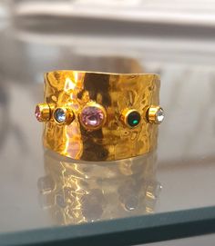 Gold ring studded with fine gemstones, blue, pink, purple, white, black gemstone ring, gold ring made of quality 21K gold filled, handmade ring. Multi-colored ring Gold ring, statement ring, stackable ring, ring for women Jewelry, rings, colored gems, daily ring, gift for a woman, gift for Valentine's Day, birthday gift for her, gift for her lover Elegant Multicolor Open Crystal Ring, Unique Multicolor Rings For Party, Elegant Multicolor Crystal Ring For Party, Multicolor Jeweled Ring, Multicolor Open Ring Crystal Ring Gift, Gold Rings With Gemstone Accents For Gift, Multicolor Open Ring For Party, Gold Plated Open Ring With Gemstone, Multicolor Open Crystal Ring As Gift