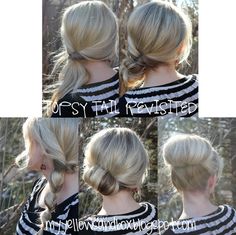 For someone who wears their hair in a pony everyday... Great fast tips that look super cute!! Topsy Tail Hairstyles Tutorials, Hairstyles Fast, Topsy Tail Hairstyles, Tail Hairstyles, Magic Tools, Topsy Tail, Simple Hairstyles, Fast Hairstyles, Great Hairstyles