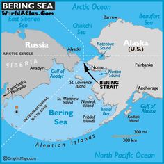 a map showing the location of alaska's arctic region, with an arrow pointing to where it is located