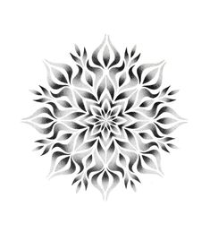 a black and white drawing of a flower