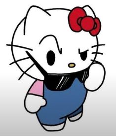 an image of a hello kitty cartoon character