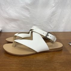 Elevate Your Summer Style With These Beautiful Ralph Lauren Mariela Sandals. Crafted From High-Quality Leather, These White Sandals Feature Ankle Strap With Buckle Closure For A Secure And Comfortable Fit. Perfect For Casual Occasions, These Sandals Are Designed With A Us Shoe Size Of 7.5 And A Summer Season In Mind. The Ankle Strap And Buckle Closure Provide A Chic And Trendy Look, While The Comfortable Design Ensures All-Day Wearability. These Sandals Are Perfect For Any Woman Who Wants To Add White Leather Sandals, Dress Flats, Ralph Lauren Shoes, Comfortable Design, Lauren White, White Sandals, Ralph Lauren Womens, Summer Season, High Quality Leather