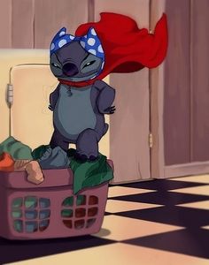 a cartoon character sitting in a laundry basket with the caption, my after watching avengers