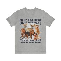 Retro Custom Bootleg Dog Daddy Shirt, Retro Custom Bootleg Rap Tee Dog, Custom Rap Tee Cat Lover, Vintage Graphic 90s Tshirt, Dog dad 💫Dual side seams hold the garment's shape for longer. 💫100% Airlume combed and ringspun cotton (fiber content may vary for different colors) 💫Light fabric 💫Runs true to size 📢 Contact us if you need more information: 👉🏿Designed specifically for individuals, companies, groups, families, or any customized idea on a shirt. 👉🏿Buy a quantity of 10 shirts or mo 90s Tshirt, Dog Custom, Rap Tee, Vintage Graphic, Vintage Graphics, Dog Tshirt, Color Chart, Discount Code, Cat Lover