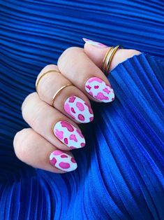 Our nail wraps provide a flawless, salon-quality manicure that can be applied by anyone, without the need for any special skills or tools! They can be applied on press-on nails, acrylic, gel or on top of your natural nails. ☆ non-toxic ☆ self-adhesive ☆ easy to apply & remove ☆ does not damage nails ☆ no chipping ☆ no drying time ☆ no smudging ☆ lasts up to 10-14 days Tips & Tricks ▹ For longer lasting results, apply a top coat to nail wraps after they have fully cured. Any top coat can be used, whether it is a regular nail polish, gel polish or a uv nail polish. Applying a top coat too soon will cause nail wraps to wrinkle. We prefer a UV/LED gel top coat for maximum shine ▹ Try your best to avoid getting your hands wet while nail wraps cure, curing will be complete in a couple of hours ( Neon Cow Print Nails, Pink Cow Nails, Pink Cow Print Nails, Pink Black Nails, Y2k Nail, Pink Cow Print, Uv Nail Polish, Nail Goals