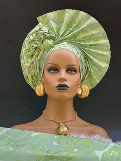 HOH inspired pretied gele with adjustable strap and shoulder piece. Shoulder Piece, Head Dress, Dress Hats, Turbans, Hair Accessories Headbands, Headdress, Head Wraps, Beauty Book, Adjustable Straps