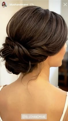 Up Do Hairstyle For Wedding, 2023 Wedding Hair Updo, Lose Wedding Hair Updo, Megan Markle Hairstyle, Neat Bun Wedding Hair, Up Do Bridesmaid Hair Bun Hairstyles, Bridal Hair Updo Elegant Classy, Side Part Low Bun Wedding, Romantic Bridal Updos Dark Hair