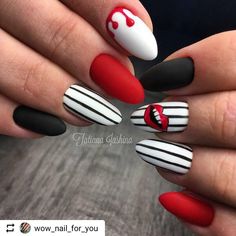 18 Likes, 2 Comments - Amanda Durst (@secdoover) on Instagram: “#Repost @wow_nail_for_you with @instatoolsapp ・・・ #nails #nailswag #nailstagram #nails2inspire…” Wow Nails, Her Nails, Black Nail, Funky Nails, Fall Nail Designs, Nail Polishes, Stiletto Nails, Cute Acrylic Nails