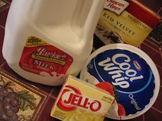 milk, yogurt and other food items on a table