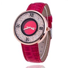 Luxury Rhinestone Casual Women Watch - Uniqistic.com Metal Watches With Rhinestones Round Dial, Metal Watches With Rhinestones, Party Watches With Rhinestones, Rhinestone Watches Perfect As Gifts, Rhinestone Watches With Round Dial, Party Watch With Rhinestones And Round Dial, 50s Fashion Casual, Women's Dress Watches, Fashion Cowboy Boots