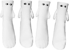 PRICES MAY VARY. Material: Made of soft and breathable cotton material, high-quality, skin-friendly, these Magnet Socks are comfortable to wear all day long. Design: Hand in hand magnetic suction socks, big eyes embroidered socks. Holding hands socks can bring a unique experience between friends, lovers, sisters. Breathable Socks: The small hands of the socks have built-in magnets, which can hold hands when touched, very suitable for couples. Socks for women, ankle length, elastic cuff to fit mo Couples Socks, Blue Q Socks, Couple Socks, Mens Novelty Socks, Cartoon Socks, Music Camp, Hand Socks, Embroidered Socks, Hand Hold