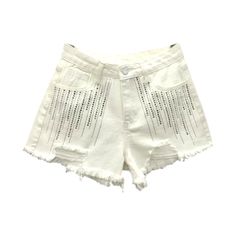 Be ready to take the season by storm with our 2023 Summer Collection's Distressed Vertical Rhinestone Denim Shorts—a harmonious blend of vintage allure and today's spirited fashion pulse!Why These Shorts are a Summer Must-HaveLet your inner fashionista shine through with these y2k-style shorts. Their mid-waist. straight silhouette adds a subtle. yet captivating. hint of retro. while the rhinestone embellishment showcases your modern-day flair. Welcome the warm days of summer with a look that's b Mid-rise Bottoms With Rhinestones For Spring, Spring Mid-rise Bottoms With Rhinestones, Casual Jeans With Rhinestone Fringe, Casual Jean Shorts With Rhinestone Fringe For Summer, High Waist Jean Shorts With Rhinestone Fringe For Summer, Cutoff Jean Shorts With Rhinestones For Summer, Summer Cutoff Jean Shorts With Rhinestones, Summer Jean Shorts With Rhinestone Fringe, Summer Short Jeans With Rhinestone Fringe