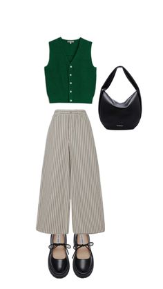 Business Casual Outfits For Women Green Pants, Cool Toned Outfit Ideas, Health Teacher Outfits, Preppy Essentials Wardrobe Basics, Fun Office Outfits Business Casual, West End Outfit Ideas, Size 6/8 Fashion, Summer Corporate Outfits Midsize, Slacks Women Outfit