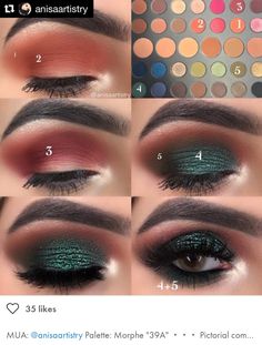 Teknik Makeup, Smink Inspiration, Eye Makeup Steps, Beauty Make-up, Makeup Eye Looks, Eyeshadow Tutorial, Makeup Goals