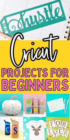 the cover of a book that says, create projects for beginners