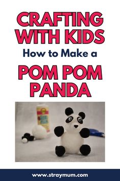 Create adorable pom pom pandas with your kids using our easy step-by-step guide! This fun and engaging craft project is perfect for little hands and big imaginations. Panda Project, Fun Homeschool Ideas, Diy Craft For Kids, Panda Craft, Craft Instructions For Kids, How To Make A Pom Pom, Kids Crafting, Diy Craft Tutorials, Learning At Home