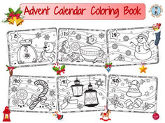 the christmas coloring book is open and ready to be filled with holiday themed activities for kids