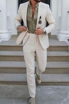 Linen Outfit Men, Men Linen Suit, Linen Wedding Suit, Linen Suit Men, Groom Tuxedo Wedding, Casual Groom Attire, Suit For Men Wedding, Linen Suits For Men, Beach Wedding Suits