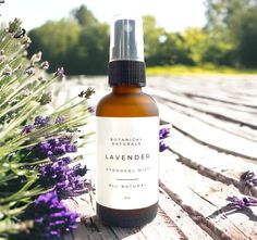 Lavender is most widely revered for it's calming and relaxing properties. Steam distilled from the lavender plant during the essential oil making process, lavender distillate is less intense, and can be used directly on the skin and other surfaces without further dilution. Lavender is a very versatile plant. In addition to it's relaxing effect, it can have a soothing and cleansing affect on minor scrapes and skin irritations.  You may even find it helpful as a body mist prior to an outdoor hike, Green Tea Face Wash, Lavender Hydrosol, Plant Lavender, Oil Making, Green Tea Face, Cleansing Spray, Lavender Water, Distillation Process, Pillow Mist