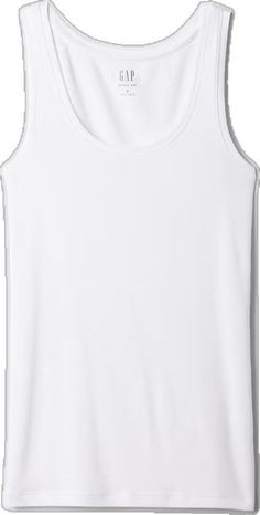 Basic Solid Cotton Tank Top, Basic Everyday Cotton Tank Top, Gap Seamless Tank Top, Gap Seamless Sleeveless Tank Top, Gap Cotton Tops For Layering, Sleeveless Gap Tops For Everyday, Sleeveless Everyday Tops By Gap, Gap Sleeveless Tops For Everyday Wear, Gap Cotton Stretch Tank Top