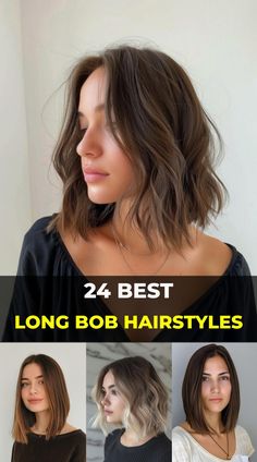 Transform your tresses with these captivating long bob hairstyles! Discover 24 ways to elevate your mane game with effortless sophistication. From sleek and polished to tousled and textured, find your perfect match and slay with confidence. Easy Pigtail Hairstyles Short Hair, Long Bob Hairstyles For Fine Hair 2024, Long Bob Cuts, Straight Bob Haircut, Lob Haircuts, Womens Haircuts Medium, Bob Haircut Curly