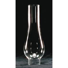 a clear vase sitting on top of a table