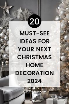 a christmas tree and presents with the words 20 must see ideas for your next christmas home decoration